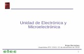 Unidad de Electrónica y Microelectrónica · fuentes, sistema de visión, … Reparaciones ... 24 peticiones de diseño de circuitos electrónicos 2 peticiones de programación para