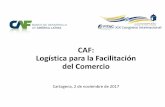 CAF: Logística para la Facilitación del Comercio · Áreas de trabajo Principales productos de Préstamos sector público y privado Financiamiento con recurso limitado (“Project
