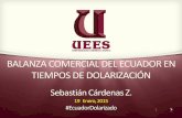 BALANZA COMERCIAL DEL ECUADOR EN … · 2015-01-22 · sería nefasto y perjudicial para la economía del Ecuador. Para ... el precio del petróleo que fue el mas alto en toda la
