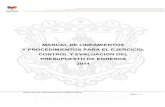 MANUAL DE LINEAMIENTOS Y PROCEDIMIENTOS …sisam.morelia.gob.mx:58292/SISAM2013/Manuales2014/... · Comprobación o Reintegro. 53 ... Formato de Avance Físico Financiero-Presupuestal