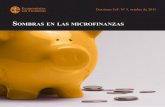 SombraS en laS microfinanzaS - ecosfron.org¡fico-EsF... · Son muchos los estudios que han demostrado que las ... sector, tales como los bancos comerciales, que incluyen como parte