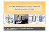 Uso del Microscopio Óptico y Binocular Fuentes de …pesquerias.iim.csic.es/.../2013/11/microscopia_analisis_imagen1-1.pdf · MICROSCOPIA Y ANALISIS DE IMAGEN Gabinete de formación