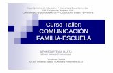 Curso-Taller: COMUNICACIÓN FAMILIA-ESCUELAcaps.educacion.navarra.es/primaria2/files/Material Curso... · Curso dirigido a profesorado de 0-3, Educación Infantil y Primaria. 1. ...