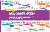 Perfil de género y de paridad en las organizaciones ... · las asambleas departamentales y concejos municipales de capitales de departamento, contiene un análisis pormenorizado