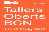 Folleto TO 2018-final - tallersobertsbarcelona.cattallersobertsbarcelona.cat/folleto-2018/Folleto-TO-2018.pdf · 3 Tallers Oberts 2018 Jornades de portes obertes on artistes plàstics