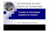 Universidad de San Carlos de Guatemala · el ligamento periodontal dirigiéndose en sentido tanto apical como coronal . E. Inervación ... sensaciónes de tacto y presión dentarios.