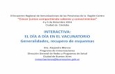 INTERACTIVA: EL DÍA A DÍA EN EL VACUNATORIO recupero de ... · II Encuentro Regional de Inmunizaciones de las Provincias de la Región Centro ... completar el esquema de 5 dosis