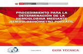 PROCEDIMIENTO PARA LA DETERMINACIÓN DE LA HEMOGLOBINA ...unidadseguroslp.com/sites/default/files/sis/normas_legales/Mar 2018... · procedimiento para la determinaciÓn de la hemoglobina