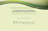 Contrato Laboral de Empleo con Apoyo - Fundación …fundacionemplea.org/.../2016/04/Propuesta-de-Contrato-Laboral-ECA.… · La relación laboral de carácter especial en las empresas