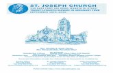 ST. JOSEPH CHURCH - baqgo.com · Declaración de la Misión de la Iglesia de San José Nosotros, la gente de la Iglesia San José, por la gracia de Dios, nacidos de nuevo en las aguas