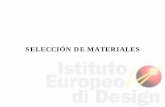 SELECCIÓN DE MATERIALES - lawebdemanel.com · 2004-12-28 · Criterios de selección de materiales ESFUERZOS MÁXIMOS kg /mm2 15 20 25 30 35 40 45 50 PLÁSTICOS BRONCES LATÓNES