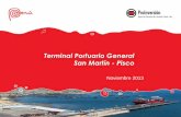 Terminal Portuario General San Martín - Pisco€¦ · 1. De la situación actual del proceso de promoción y del Terminal Portuario 2. De las Inversiones Referenciales 3. Del movimiento