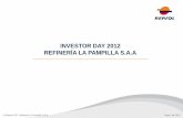 Investor day 2012 Refinería La Pampilla - Repsol Perú · 3 Evolución de precios de crudos WTI, Brent y LLS (Light Louisiana Sweet) 60 70 80 90 100 110 120 130 140 Ene-10 Feb-10