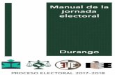 Manual de la jornada electoral - atserm.comatserm.com/docus/manuales/Durango.pdf · Magistrado Presidente de la ATERM Víctor Yuri Zapata Leos ... como el día de las elecciones,