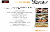 carta cocina 1 - La Cantina de mi tio cocina.pdf · Durazno en almíbar Ensalada de frutas Flan Frutas de estación Capelinacon crema americana y salsa de frambuesa Volcán de Chocolate
