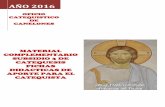 AÑO 2016 - diocesisdecanelones.com catequistico... · ¿Por qué el sacerdote besa el altar al comenzar la Misa? ¿Qué es el ofertorio? ¿Qué se lee en las lecturas? ¿Cuál es