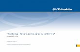 Tekla Structures 2017 · 7.2 Modificar las propiedades de una parte de análisis.....74 7.3 Definir condiciones de apoyo.....76