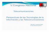 V Congreso Nacional - Academia de Ingeniería de México · Sistema Perfil Número de ... •Acelerar la infraestructura para el servicio de ... •Aprovechar la oportunidad para