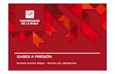 GASES A PRESIÓN - unirioja.es ·  3 | Universidad de La Rioja | 18/05/2015 Gases a presión Identificación del gas Nueva norma identificación EN-1089-3. RAL