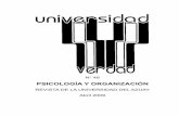 PSICOLOGÍA Y ORGANIZACIÓN - Universidad del Azuay · 2018-06-04 · contenido nota de los editores 7 organizaciÓn social, realidad antropolÓgica claudio malo gonzález 9 la cultura