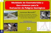 Modelado de Geomateriales y Geo-sistemas para la ... · Línea 2) Modelado de Geosistemas para la evaluación del riesgo ... • Analisis de procesos en infrasonido/sonido de flujos