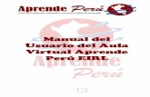 Manual del Usuario del Aula Virtual Aprende Perú EIRLaprendeperu.com/aulavirtual/pluginfile.php/45/mod_forum/attachment/... · El curso se encuentra desarrollado en el entorno MOODLE