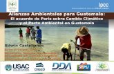 Alianzas Ambientales para Guatemala - diged.usac.edu.gt · relativo a 1850-1900 si se logra ... La precipitación en Mesoamérica disminuir ... comisiones de trabajo por temas.
