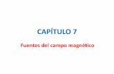 CAPÍTULO 7 - mandelbrot.fais.upm.esmandelbrot.fais.upm.es/html/fisica1_y_2/fisica2/teoria/tema3... · paralelamente al eje x a lo largo de la recta y = 3 m. ... Campo magnético