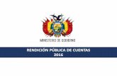 RENDICIÓN PÚBLICA DE CUENTAS 2016 · Cochabamba 3. Sucre La Paz 6 CIUDADES CAPITALES GEOREFERENCIADAS GEOREFERENCIACIÓN DEL DELITO ... SANTA CRUZ DE LA SIERRA. EPI: Estación Policial