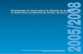 Declaración de París sobre la eficacia de la ayuda ión de ... · principios fundamentales avanzados durante la Mesa Redonda de Marrakech sobre la Gestión orientada a los resultados