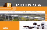 POINSApoinsa.com/catalogos/poinsa-aisladores-ferrocarril.pdf · Aisladores para ferrocarril Railway Insulators II Más de 30 años de experiencia La Empresa En 1978 nace Poinsa, ...