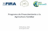 Programa de Financiamiento a la Agricultura Familiarceach.org.mx/ponencias/10_Financiera_Nacional_de_Desarrollo.pdf · crédito dirigido, orientado, ... Enfoque Social: ... Toma del