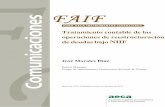 Comunicaciones - aeca.es · Tratamiento contable de las operaciones de reestructuración de deudas bajo NIIF Asociación Española de Contabili da y Administración de Empresas Comunicaciones