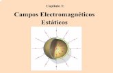Capítulo 3: Campos Electromagnéticos Estáticosfisica3/cap-3a.pdf · Ley de Gauss: el flujo eléctrico ... E = 0 en (i) y (iii) E = 2 ... en reposo, la intensidad del campo eléctrico