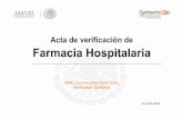 Acta de verificación de Farmacia Hospitalaria - …afmac.org.mx/Descargables/encuentro/LuzCarolinaTapia.pdf · Lineamientos de control a los que estará sujeta ... Farmacia Unidad