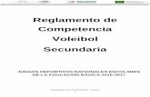 Reglamento de Competencia Voleibol Secundariaeducacionbasica2017.conade.gob.mx/documentos/Secundaria/Secund… · 6.2 PARA GANAR UN SET ... (sistema de punto por jugada). ... REGLAMENTO