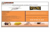 SSTEEL62 - RESPIRADOR STEELPRO F333V - RESPIRADOR STE… · Brinda efectiva protección a las vias respiratorias en labores de soldaduria, Especialmente con electrodos electrical.