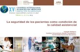 La seguridad de los pacientes como condición de la calidad ... · Investigación … en calidad y seguridad del paciente ... Alianza para la Seguridad del Paciente •Desde 2006,