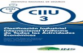 Clasificación Industrial Internacional Uniforme … · clasificación industrial 2 estructura detallada de la clasificacion industrial internacional uniforme de todas las actividades