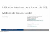 Métodos iterativos de solución de SEL Método de Gauss-Seidelalram/met_num/clases/clase09a.pdf · donde el método de Jacobi converge y el método de Gauss-Seidel no. Nótese que