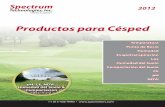 Productos para Césped - Spectrum Technologiesagmeters.com/slemke/resource/brochures/TurfINTL-spanish-print.pdf · El clima juega un papel muy importante en la salud ... • Defina