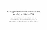 La organización del Imperio en América (SXVI-XVII)ecaths1.s3.amazonaws.com/hlaunrn/PowerPoint.Sistemas.coloniales.2... · La organización del Imperio en América (SXVI-XVII) Los