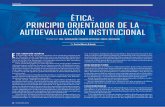 ÉTICA: PRINCIPIO ORIENTADOR DE LA … 15-2016... · Persigue fundamentar una Ética Racional Universal ba- ... PRINCIPIO ORIENTADOR DE LA AUTOEVALUACION INSTITUCIONAL derecho vigente,