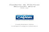 Cuaderno de Prácticas Microsoft Word · Autoformas de la barra de dibujo del Word): ... 6. Hipervínculos, objetos y otras opciones 44 3.Hipervínculos, objetos y otros objetos