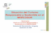Situación del Turismo Responsable y Sostenible en el … naturales/mab... · Situación del Turismo Responsable y Sostenible en el MERCOSUR Seminario: Hacia un Turismo Responsable