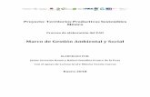 Marco de Gestión Ambiental y Social - gob.mx · Proyecto: Territorios Productivos Sostenibles México ... Para los proyectos Sistemas Productivos Sostenibles y Biodiversidad, encabezado
