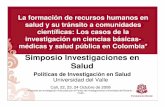 Simposio Investigaciones en Saluduvsalud.univalle.edu.co/pdf/simpsios/decimo/Chatain/8jaramillo.pdf · Análisis de las comunidades científicas y académicas de las ciencias básicas