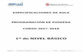 1º de NIVEL BÁSICO - eoitudela.educacion.navarra.eseoitudela.educacion.navarra.es/ficheros/file/Especificaciones de... · NM020101 Especificaciones Nivel Básico 1 de euskera Rev.:0