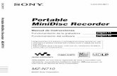 Portable MiniDisc Recorderpdf.crse.com/manuals/3249502421.pdf · Problemas y soluciones ... preguntas y respuestas más frecuentes. Cuando use Net MD ... Para obtener detalles sobre