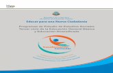 REPÚBLICA DE COSTA RICA - … · Transformación curricular: un avance decisivo hacia la Nueva Ciudadanía En el marco de una concepción renovada del fortalecimiento educativo,